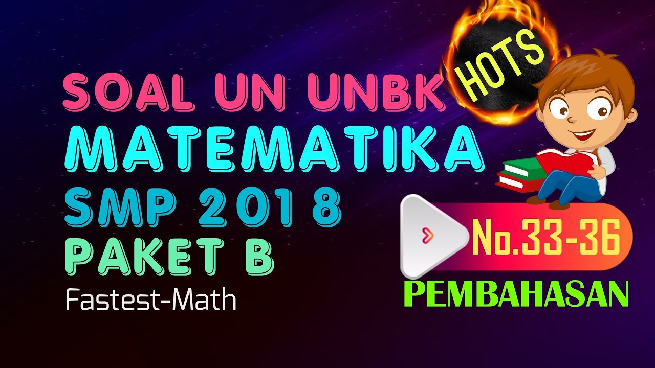 Contoh Latihan Soal: Contoh Soal Unbk Matematika Smp 2019 Kurikulum 2013