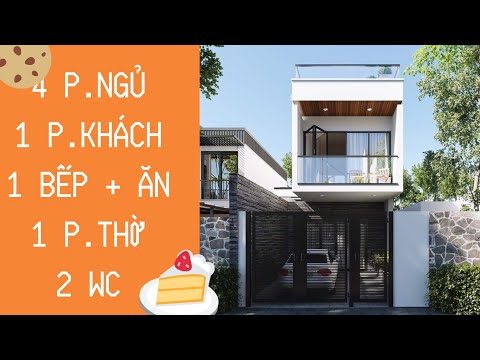 Không Gian Mẫu Nhà Phố 2 Tầng Hiện Đại đất 5x20 4 Phòng Ngủ