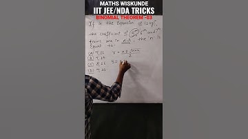 BINOMIAL THEOREM| IIT JEE/NDA maths #binomialtheorem #binomial #iitjeemaths #iitjee #nda #shorts