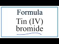 Tin(IV) Bromide and Ionic Compounds