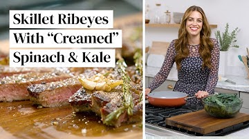 New Year’s Eve Dinner: Wagyu Steaks with “Creamed” Spinach & Kale (Paleo + Keto) | Thrive Market