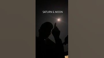 Saturn & Moon through big telescope