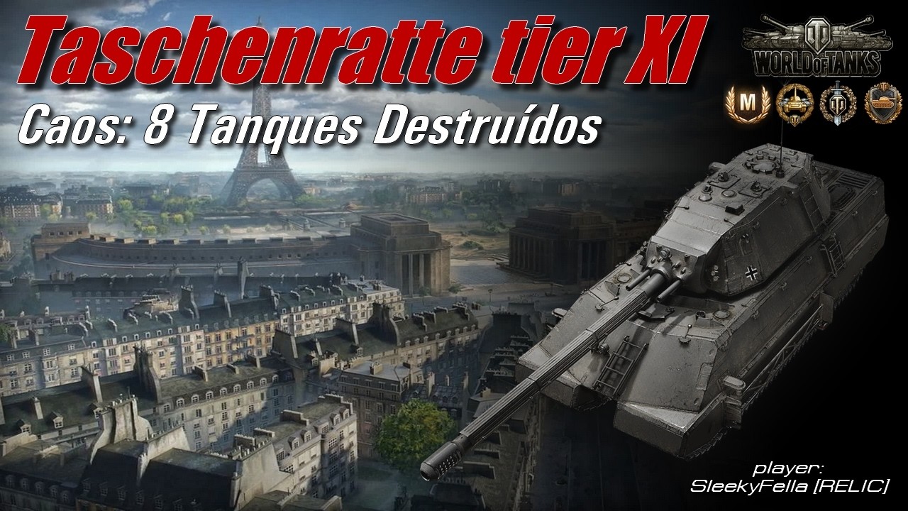 Taschenratte - Caos: 8 Tanques Destruídos 🔥 World of Tanks
