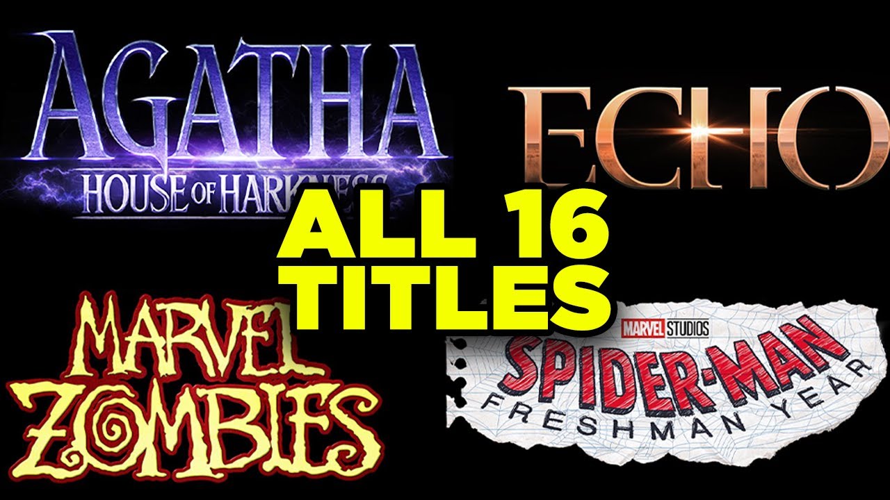 ⁣Agatha House of Harkness, Echo, X-Men, Spider-Man: Marvel Disney+ 2021 FULL LINEUP!