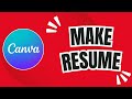 How to Make a Resume in Canva (Easy & Professional Template Tutorial!)