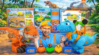 68 Minutes Satisfying with Unboxing Cute Blippi's Dinosaur Park Toys Collection ASMR | Review Toys