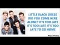 One Direction - Little Black Dress (Lyrics and Pictures) (Album Midnight Memories)