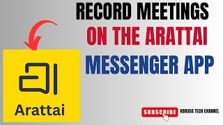 How to Record Meetings on Arattai Messenger - Video Call Recording Guide!