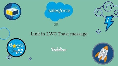 Link in LWC Toast message