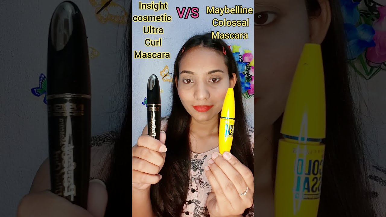 Maybelline  colossal mascara V/S Insight ultra curl mascara | which one is  Best👌