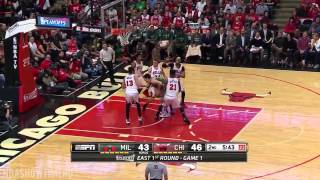 Milwaukee Bucks vs Chicago Bulls | Full Highlights | Game 1 | April 18, 2015 | 2015 NBA Playoffs