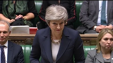 Theresa May faces MPs during PMQs in the Commons |...