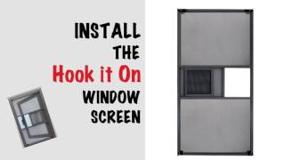 How to install a "Hook it on" window security screen