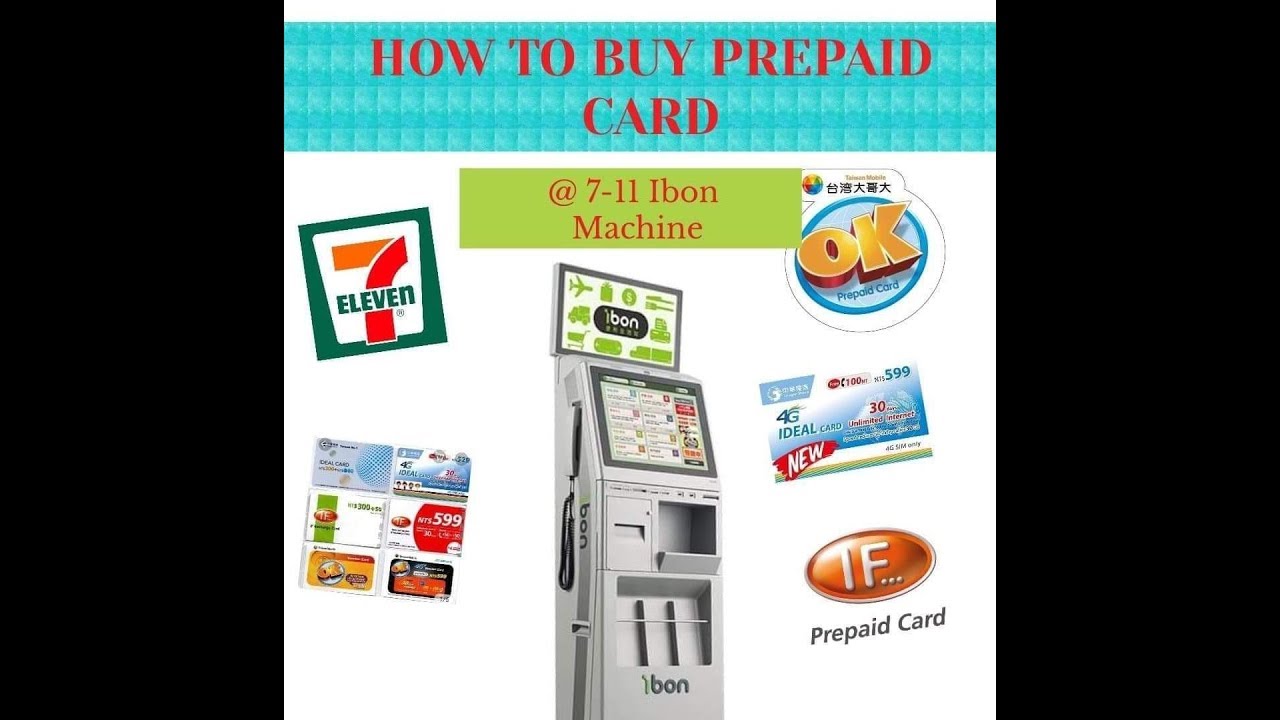 7 11 card  New Update  CÁCH TẢI LẠI HOẶC MUA THẺ TRẢ TRƯỚC TẠI MÁY 7-11 IBON @ TAIWAN