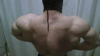 Bodybuilder Ninja Tyler Back Lat Spread So Wide You Can Fly