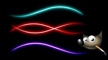 Create Neon Glowing Lines in Gimp