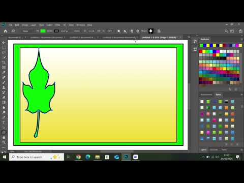 كيفية إنشاء تصميمات بسيطة باستخدام الأنماط والأشكال المخصصة