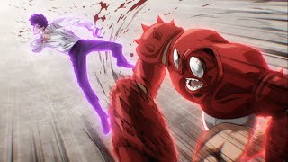 Non-Bald Saitama First Time Fights a Monster // Saitama vs the Strongest Human Titan English Dub