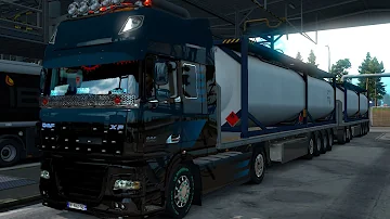 DAF XF105 Super Space - Heavy cargo #1 | Euro Truck Simulator 2 | Logitech g920 gameplay