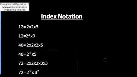 Index Notation form