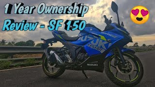 Suzuki Gixxer SF150 | One Year Long Term Ownership Review & Experience | Tamil | Everything Inside |
