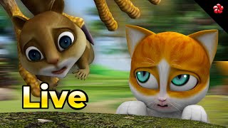 🔴 Pattampoochi Live ✨ Kathu Pupi Manjadi Fun Time! 🎉 Tamil Cartoon Movies for Children!