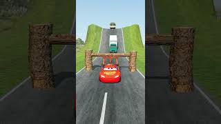Cars Vs Log Trap - Beamng.drive