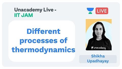 Different processes of thermodynamics by Shikha Upadhayay | Unacademy Live IIT JAM