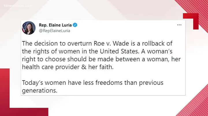 Virginia leaders react to Supreme Court overturnin...