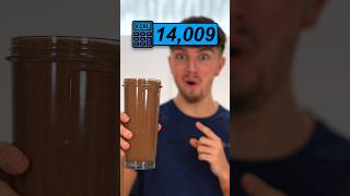 10,000+ CALORIE DRINK CHALLENGE! 🍫 #shorts