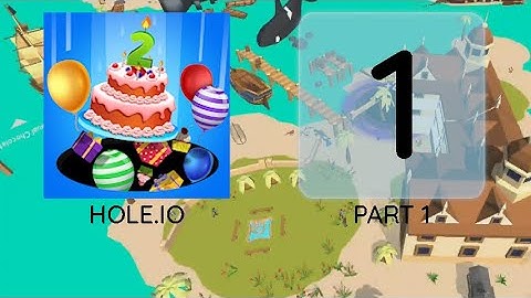 Hole.io - Android and iOS gameplay, live record. Part 1