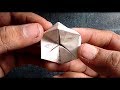 How to make fidget infinite flexagon with 50 rupees note or paper  suryacraft