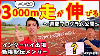 【公開】3000m走激伸びメニュー！！12分→○分○○秒へ！！