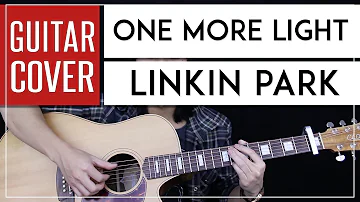 One More Light Guitar Cover Acoustic - Linkin Park + Onscreen Chords