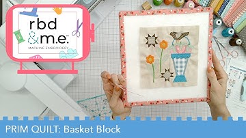 RBD & M.E. - Prim Stitch Along - Block 2 - Basket