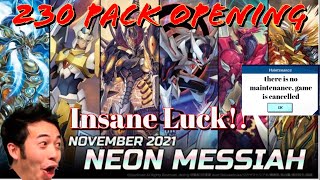 Neon Messiah 230 Pack Opening || Cardfight Vanguard ZERO