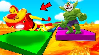 Roblox The Floor Is Lava Super Hero Clutch With Oggy And Jack screenshot 1