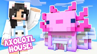 Minecraft AXOLOTL Mob House Challenge!