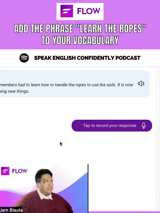 What does learn the ropes mean youtube
