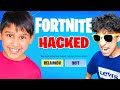 So my little brother hacked Ravi's fortnite account 😂