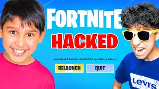 So my little brother hacked Ravi's fortnite account 😂