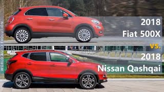 2018 Fiat 500X vs 2018 Nissan Qashqai (technical comparison)