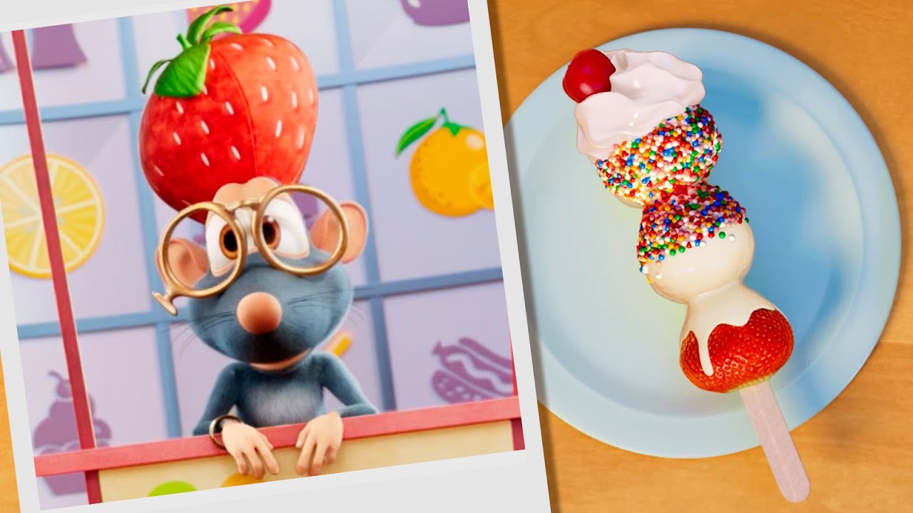 ⁣بوبا 🍓🍌 لغز الطعام: الفاكهة في الشوكولاته 🍫 مسلسلات الطبخ - كارتون مضحك للأطفال