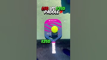 $50 vs. $250 Pickleball Paddle! #pickleball