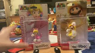 Super Mario 3D World Cat Mario & Cat Peach amiibo