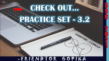 Circle Practice set 3.2 class 10 SSC 2021