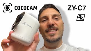 Cococam Zy-C7 Review Ita Migliore Telecamera Interni 2K Con Batteria Ricaricabile?