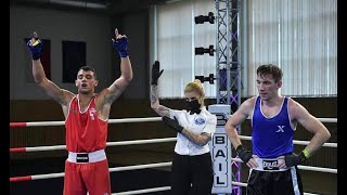 MČR v boxu 2020, váha do 69kg, Ambruzek Tomáš - Václav Sivák, semifinále