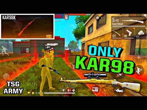 FreeFire || ONLY KAR98 CHALLENGE IN CLASH SQUAD MODE WITH RANDOM PLAYER || LIVE REACTION