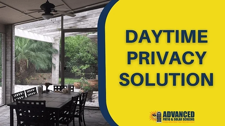 Privacy Solution - Home Transformation - Solar Screens